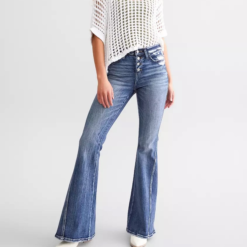 Flying Monkey - High Rise Flare Stretch Jean Size 29 with 34” inseam